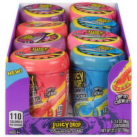 Juicy Drop Candy, Gummy Dip 'N Stix, Chewy Sticks and Sour Gel, 8 Each