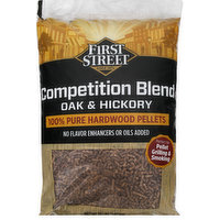 First Street Hardwood Pellets, Competition Blend, Oak & Hickory, 320 Ounce