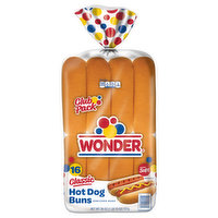 Wonder Hot Dog Buns, Classic, Extra Soft, 16 Each