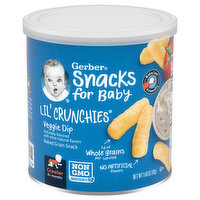 Gerber Baked Grain Snack, Veggie Dop, Lil' Crunchies, Crawler (8+ Months), 1.48 Ounce