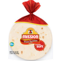 Mission Tortillas, Flour, Fajita, 20 Each