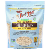 Bob's Red Mill Rolled Oats, Organic, Whole Grain, Old Fashioned, 32 Ounce