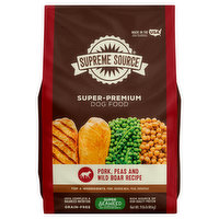 Supreme Source Dog Food, Grain-Free, Pork, Peas and Wild Boar Recipe, Super-Premium, 11 Pound