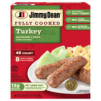 Jimmy Dean Sausage Links, Turkey, Fully Cooked, 38.4 Ounce