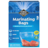 First Street Marinating Bags, 5 Each