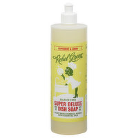 Rebel Green Dish Soap, Super Deluxe, Sulfate Free, Peppermint & Lemon, 16 Fluid ounce