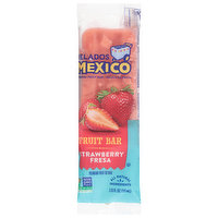 Helados Mexico Fruit Ice Bar, Premium, Strawberry, 3.75 Fluid ounce