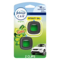 Febreze Car Air Freshener Vent Clip Gain Original Scent, 2 Count, 2 Each