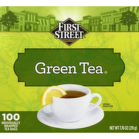 First Street Green Tea, Bags, 100 Each