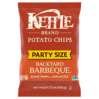 Kettle Brand Potato Chips, Backyard Barbeque, Party Size, 13 Ounce