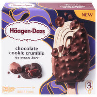 Haagen-Dazs Ice Cream Bars, Chocolate Cookie Crumble, 3 Each