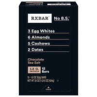 Rxbar Protein Bars, Chocolate Sea Salt, 12 Each