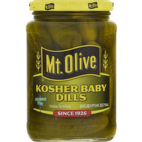 Mt Olive Pickles, Kosher Baby Dills, 24 Ounce