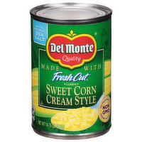 Del Monte Sweet Corn, Cream Style, Golden, 14.75 Ounce