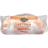 First Street White Bread, Artisan Style, Twin Pack, 40 Ounce