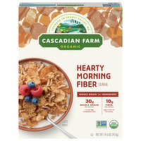 Cascadian Farm Cereal, Organic, Heart Morning Fiber, 14.6 Ounce