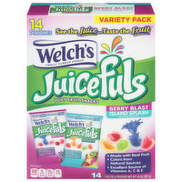 Welch's Juicy Fruit Snacks, Berry Blast/Island Splash, Variety Pack, 14 Each