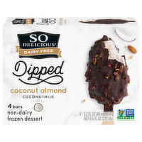 So Delicious Dairy Free Frozen Dessert, Non-Dairy, Coconut Almond, Coconutmilk, 4 Each