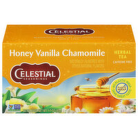 Celestial Seasonings Herbal Tea, Caffeine Free, Honey Vanilla Chamomile, Tea Bags, 20 Each