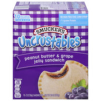 Smucker's Sandwiches, Peanut Butter & Grape Jelly, 10 Each