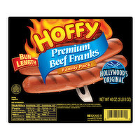 Hoffy Beef Franks Bun Length, 40 Ounce