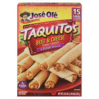 Jose Ole Taquitos, Beef & Cheese, 15 Each