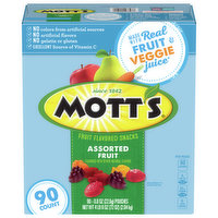 Mott's Fruit Flavored Snacks, Assorted Fruit, 90 Each