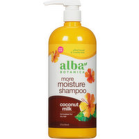 Alba Botanica Shampoo, More Moisture, Coconut Milk, 32 Ounce