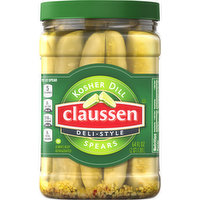 Claussen Kosher Deli-Style Pickle Spears, 64 Fluid ounce