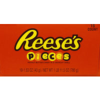 Reese's Pieces Candy, Peanut Butter, 18 Each