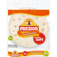 Mission Tortillas, Flour, Soft Taco, 10 Each