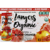 Langers Sparkling Water, Blood Orange, 8 Each