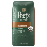 Peet's Coffee Coffee, Organic, Ground, Dark Roast, French Roast, 10.5 Ounce