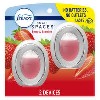 Febreze Small Spaces Air Freshener Berry & Bramble .25 oz., Pack of 2, 0.25 Fluid ounce