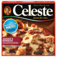 Celeste Pizza, Sausage & Pepperoni, 5.5 Ounce