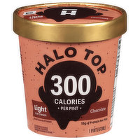 Halo Top Ice Cream, Light, Chocolate, 16 Ounce