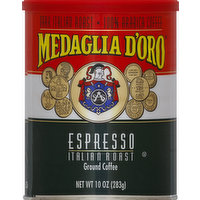 MEDAGLIA D ORO Coffee, Ground, Dark, Espresso Italian Roast, 10 Ounce