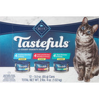 Blue Buffalo Cat Food, Flaked, Adult, 12-Count Variety Pack, 36 Ounce