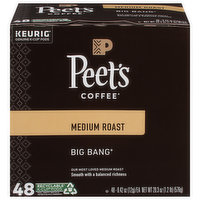 Peet's Coffee Coffee, Medium Roast, Big Bang, K-Cup Pods, 48 Each