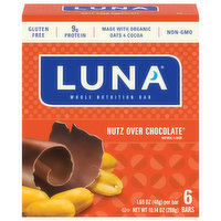 Luna Nutrition Bars, Whole, Nutz over Chocolate, 6 Each