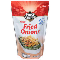 First Street Fried Onions, Crispy, 6 Ounce