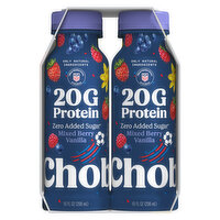 Chobani Zero Added Sugar Mixed Berry Vanilla Greek Yogurt Protein