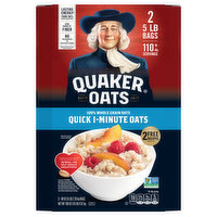 Quaker Oats Oats, 100% Whole Grain, 2 Each