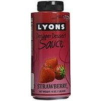 Lyons Designer Dessert Sauce Strawberry, 16 Ounce