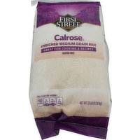 First Street Rice, Enriched, Medium Grain, Calrose, 400 Ounce