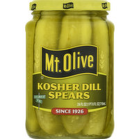 Mt Olive Pickles, Kosher Dill, Spears, 24 Ounce