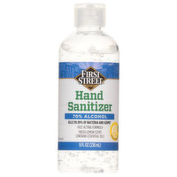 First Street Hand Sanitizer, Fresh Lemon Scent, 8 Fluid ounce