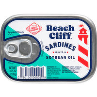 Beach Cliff Sardines in Soybean Oil, 3.75 Ounce