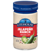 Litehouse Dressing & Dip, Jalapeno Ranch, 13 Ounce