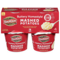 Idahoan Buttery Homestyle® Mashed Potatoes Cup 4-pack, 4 Each